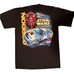 Vintage Star Wars Episode 1 Jeff Gordon NASCAR Darth Maul T-Shirt Men’s Medium